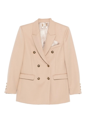 Elisabetta Franchi double-breasted buttoned blazer - Neutrals