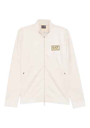 Ea7 Emporio Armani zip detail sweater - Neutrals
