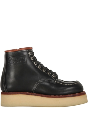 Kenzo leather ankle boots - Black