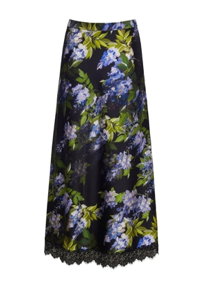 Cara Cara floral-lace skirt - Black