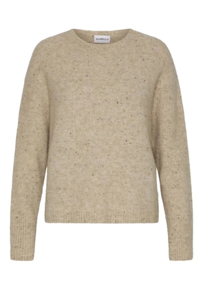 Marella ALBINA speckled crew-neck sweater - Neutrals