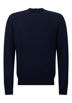 AMARANTO ribbed knit sweater - Blue