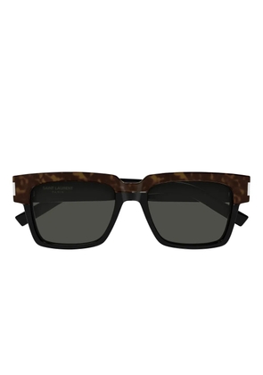 Saint Laurent Eyewear square-frame tinted-lenses sunglasses - Brown
