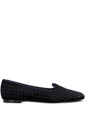 Castañer studded velvet loafers - Blue
