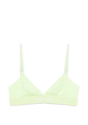 TOM FORD triangle logo-detail bra - Green