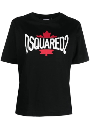 DSQUARED2 logo-print short-sleeved T-shirt - Black