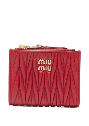 Miu Miu logo-detail wallet - Red