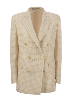 Tagliatore double-breasted peaked-lapels blazer - Neutrals