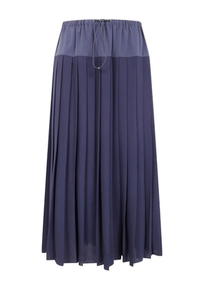 ASPESI pleated drawstring skirt - Blue