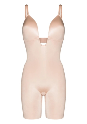 SPANX Suit Your Fancy plunge mid-thigh bodysuit - Neutrals