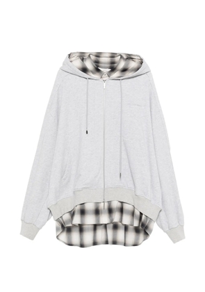 Feng Chen Wang zipped hoodie - Grey