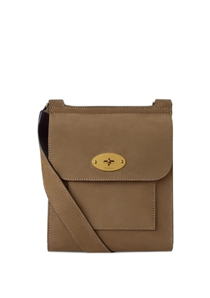 Mulberry small Antony suede flap cross body bag - Brown