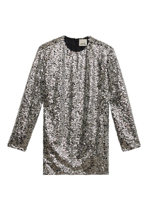 ISABEL MARANT Heliane sequinned dress - Silver