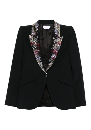 Alexander McQueen embellished-collar blazer - Black