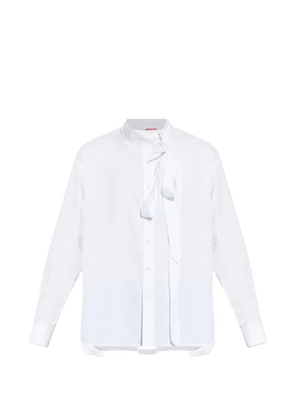 Kenzo tie-detail long-sleeve shirt - White