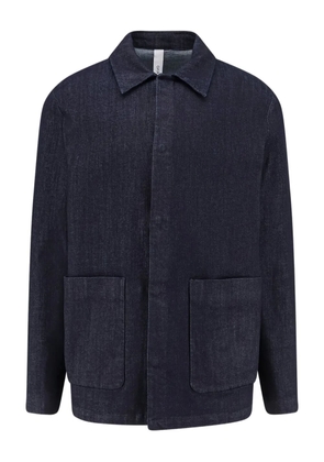 Hevo point-collar patch-pocket jacket - Blue