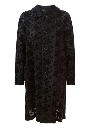 Comme Des Garçons lace butttoned coat - Black