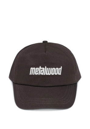 Metalwood Studio logo motif baseball cap - Brown