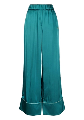 Off-White high-waisted palazzo trousers - Green