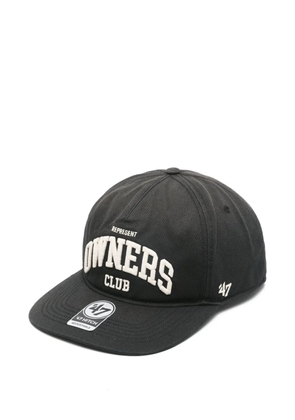 Represent embroidered baseball cap - Black