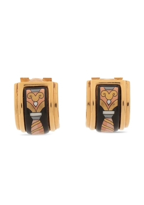 Hermès Pre-Owned 1980-2000s logo clip-on earrings - Gold