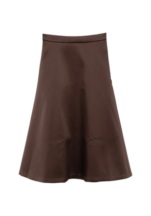 Róhe satin midi skirt - Brown