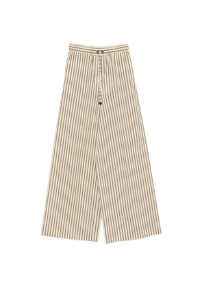 Max Mara Mxmordine striped wide leg trousers - Neutrals