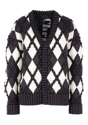 RAXXY checked-pattern down jacket - Black