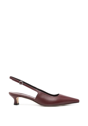 Aeyde Catrina point-toe slingback pumps - Brown