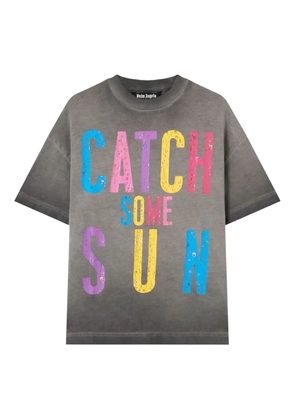 Palm Angels graphic-print cotton T-shirt - Grey