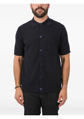 NN07 Nolan buttoned short-sleeve shirt - Blue