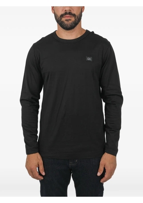 C.P. Company logo-patch long-sleeve T-shirt - Black