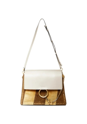 Chloé Pre-Owned 2000s medium Faye suede shoulder bag - Neutrals
