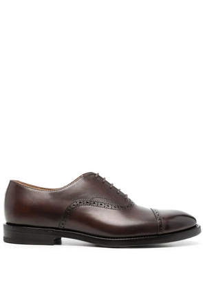 Brunello Cucinelli lace-up leather shoes - Brown