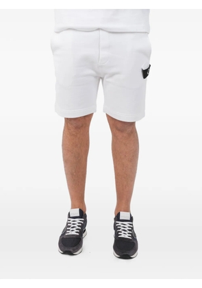 Ma.Strum logo-patch shorts - White