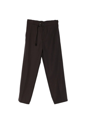 Costumein belted-waist trousers - Brown