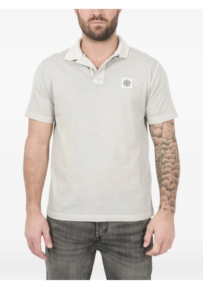 Stone Island logo-patch polo shirt - Grey