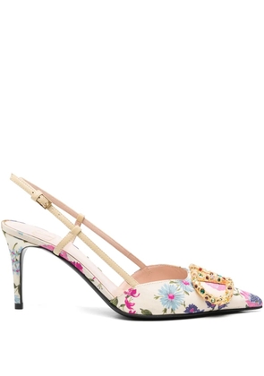 Valentino Garavani VLogo Signature slingback pumps - Neutrals