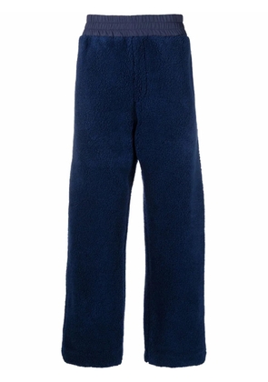 FENDI fleece straight-leg track pants - Blue