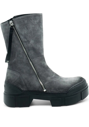 Vic Matie Roccia zip-up leather ankle boots - Grey
