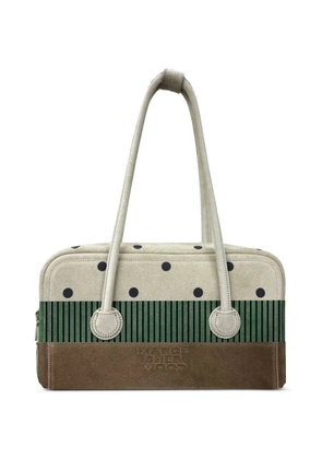 Marge Sherwood x Peanuts polka-dot striped leather bag - Neutrals