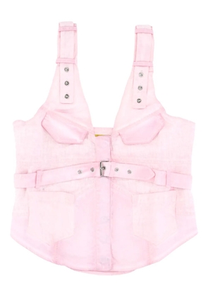 Marques'Almeida belted top - Pink