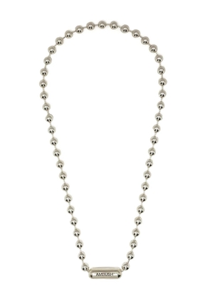 AMBUSH bead-chain necklace - Silver