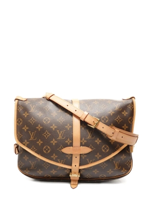 Louis Vuitton Pre-Owned 2012 Saumur monogram-print shoulder bag - Brown