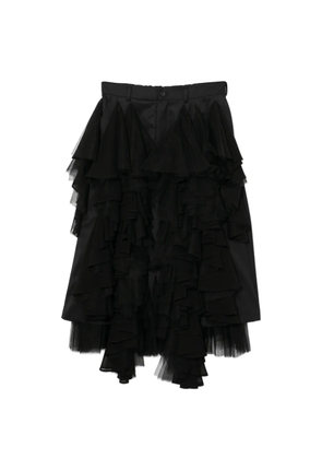 Noir Kei Ninomiya ruffled skirt - Black