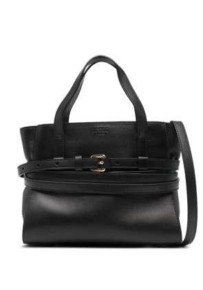 Moschino small Tie Me buckle-belt tote bag - Black