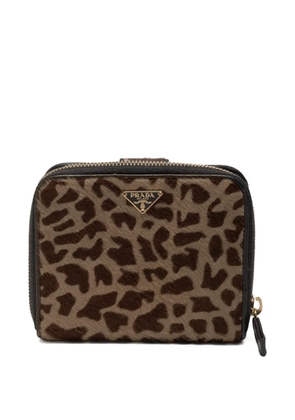 Prada Pre-Owned 2000s calf hair wallet - Brown