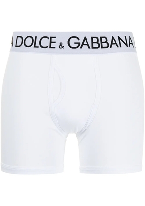 Dolce & Gabbana logo-waistband boxer shorts - White