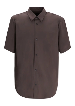 Armani Exchange buttoned short-sleeves shirt - Grey