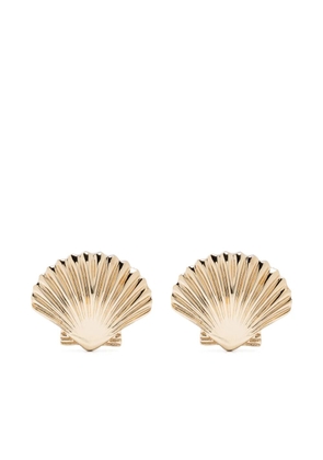 Mateo 14kt yellow gold small Venus shell earrings
